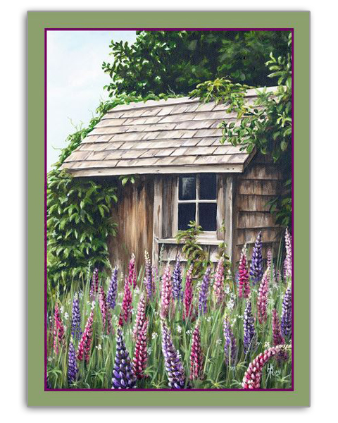 "Lupines" Greeting Card