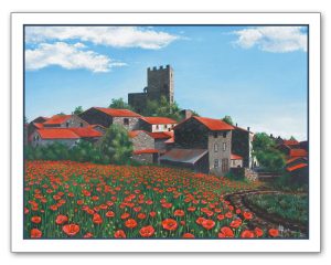 "Montaigut-le-Blanc" Note Card