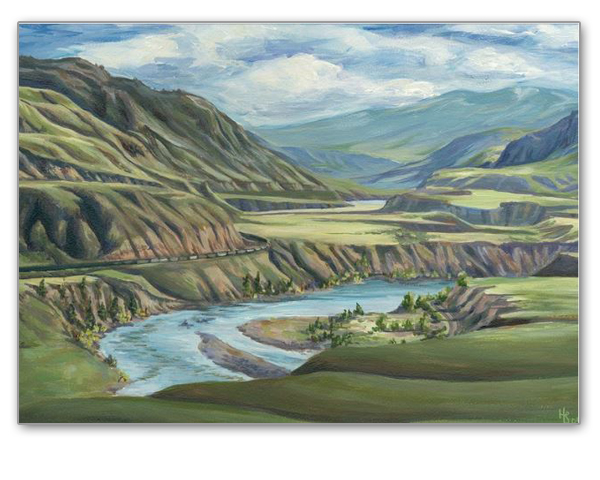 "Thompson River Mesas" Greeting Card