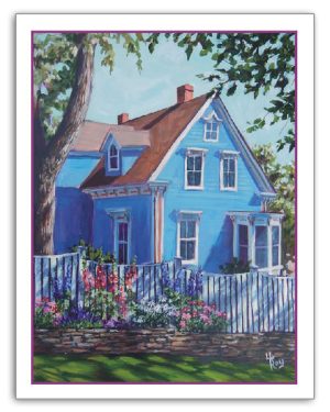 "Blue House II" Note Card