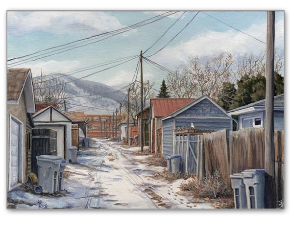 "Kamloops Alley 3" Greeting Card